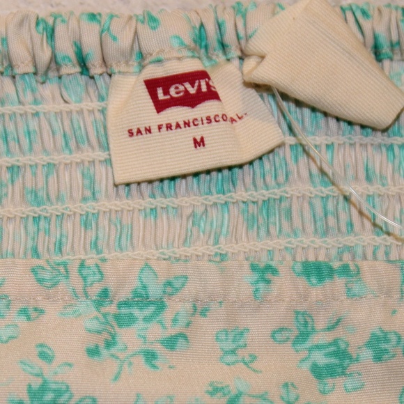 NWT Levi’s The Statement Blouse Mint Cream Top In Sz (XS) & Sz(M) - Picture 15 of 16
